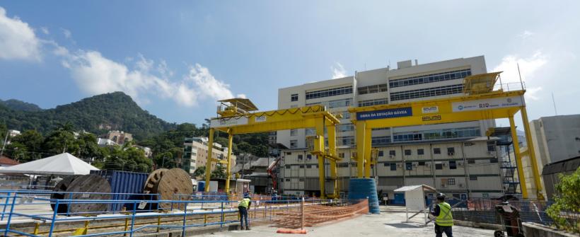 Metrô da Gávea: 100 dias de escavações de rocha marcam avanço das obras da estação