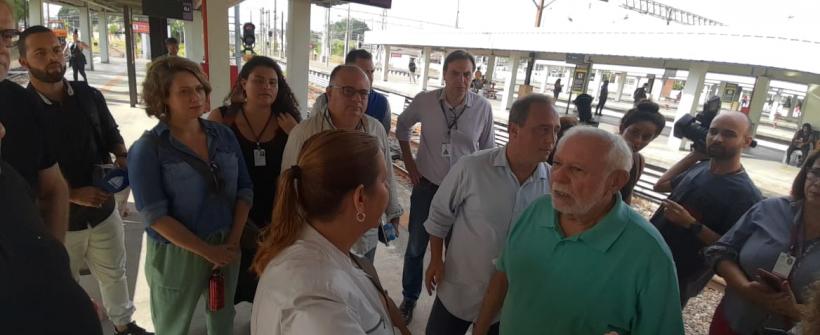Setrans acompanha deputados da CPI dos Trens na vistoria do ramal Japeri
