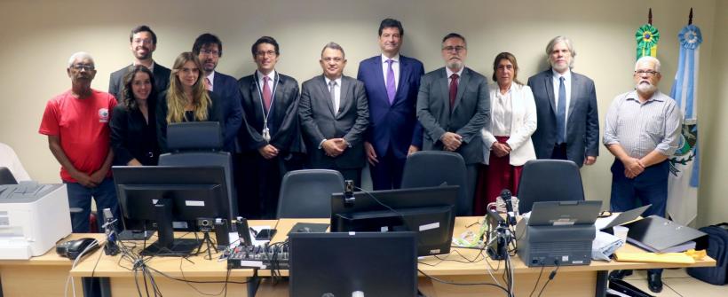 Leilão judicial Supervia. Foto: Claunir Tavares/PGE-RJ