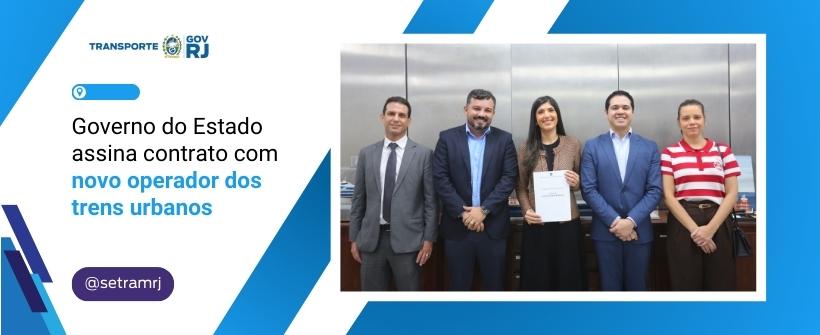 Governo do Estado assina contrato com novo operador dos trens urbanos