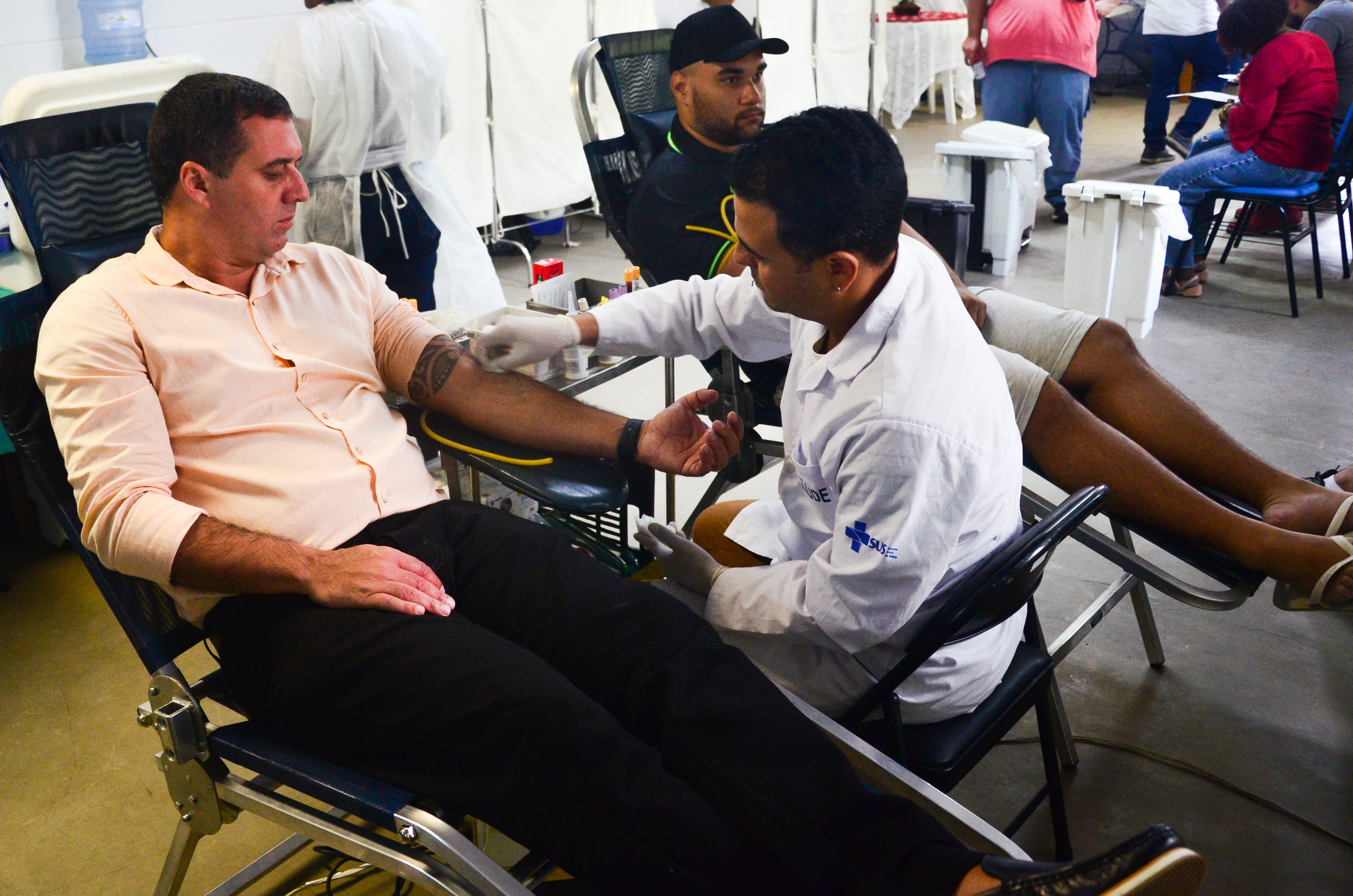 Ação de coleta de sangue do Hemorio